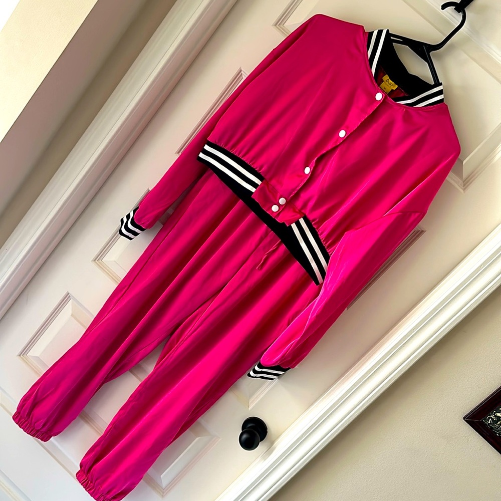 Hot Pink 2 piece Pant/Jacket Set